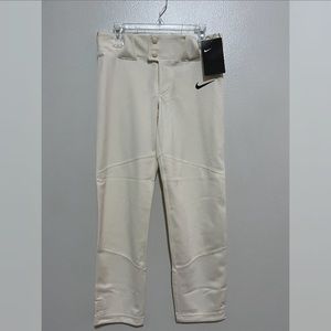 Nike Vapor  Baseball Pants Boys Big Kids Natural & Black Swoosh size S